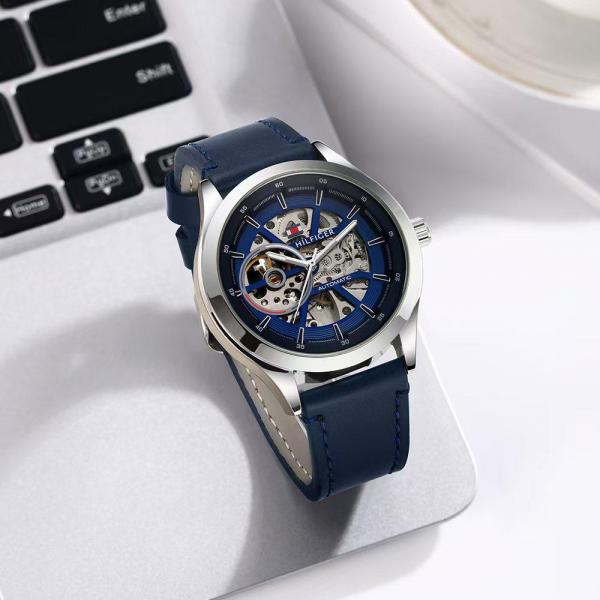 Tommy_Hilfiger Automatic Skeleton Leather