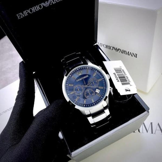 Emporio Arman_i Classic Silver-Blue