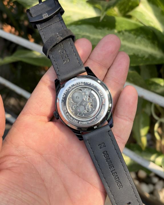 Tommy_hilfiger Automatic Leather Full-Black