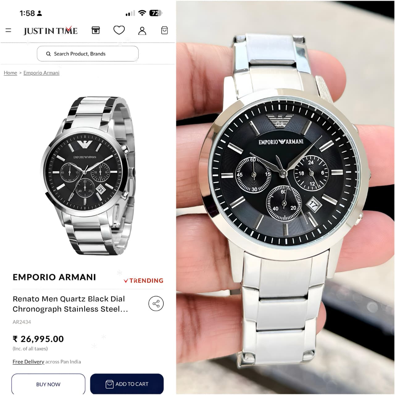 Emporio Arman_i Classic Silver-Black